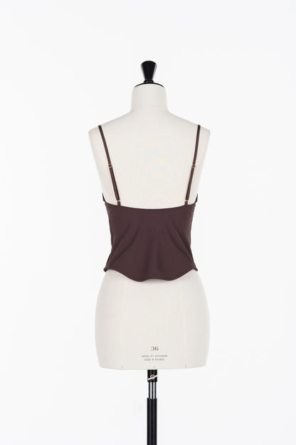TULLE PANELED CAMI - FETICO