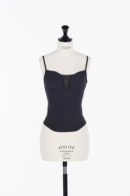 TULLE PANELED CAMI - FETICO