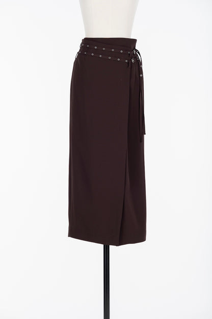 CREPE WRAP SKIRT - FETICO