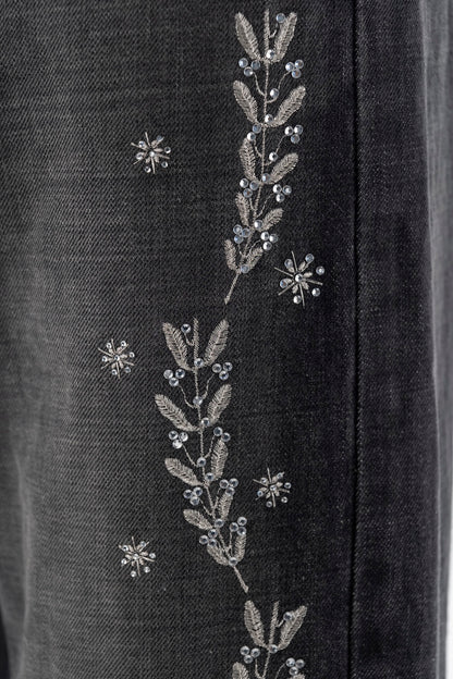EMBROIDERED STRAIGHT JEANS - FETICO