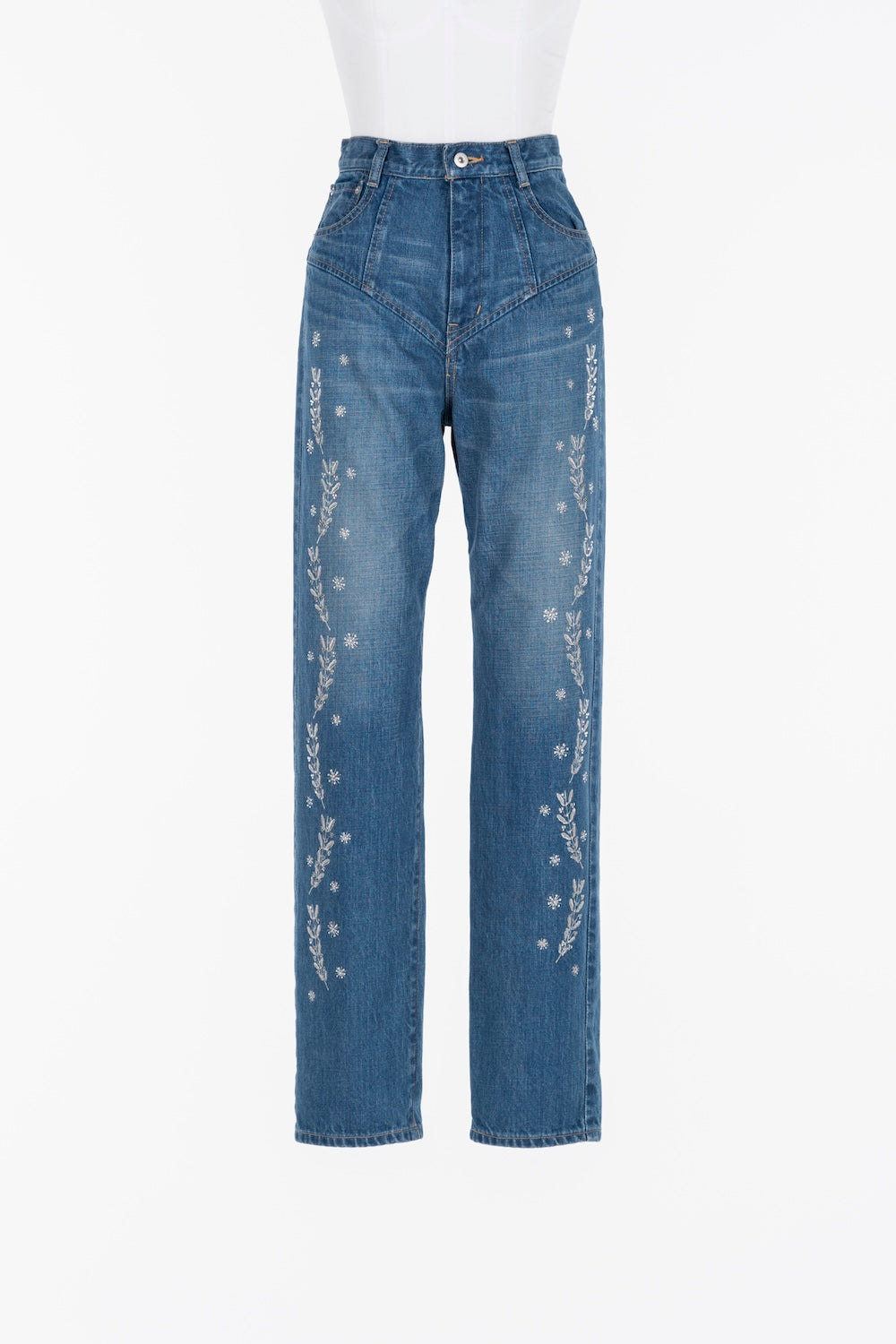 EMBROIDERED STRAIGHT JEANS - FETICO