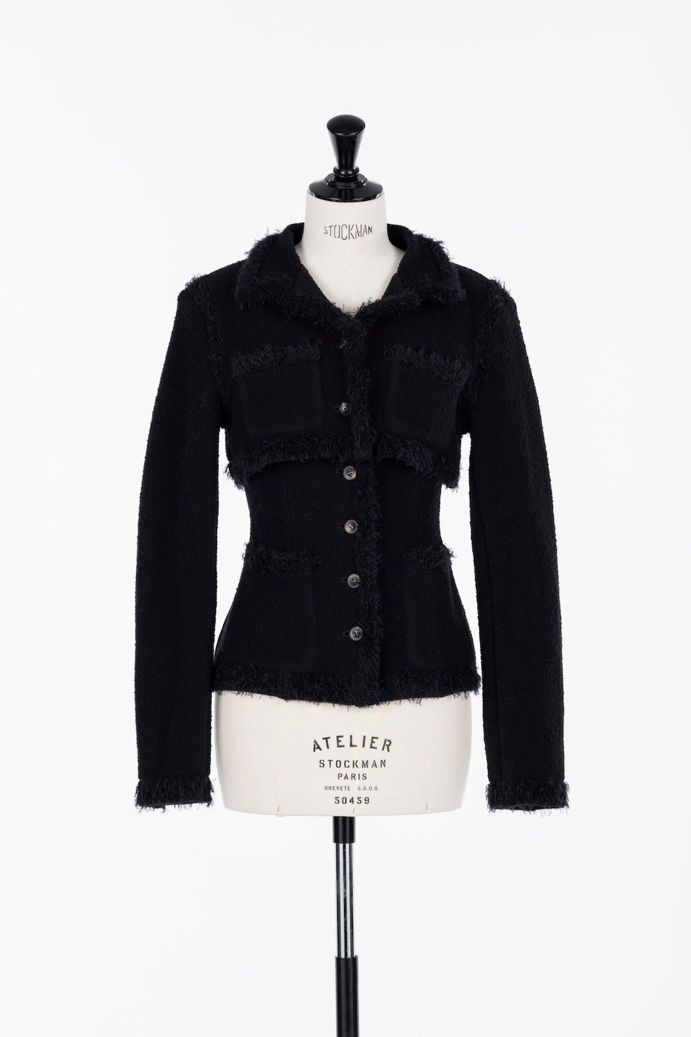 BOUCLE KNIT SHORT JACKET - FETICO