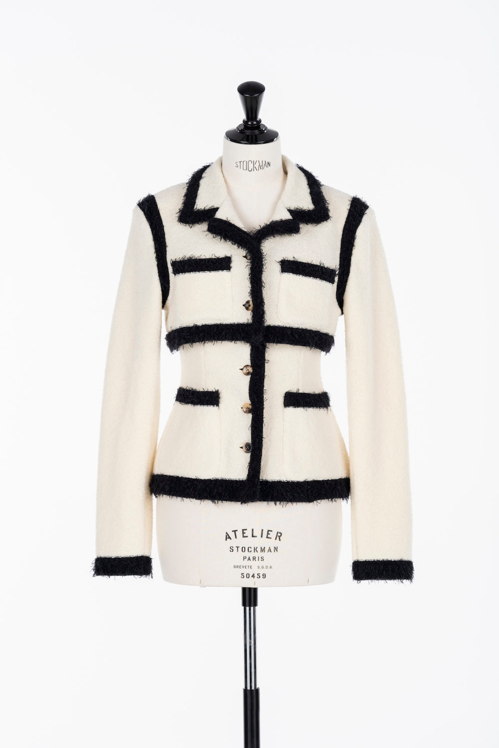 BOUCLE KNIT SHORT JACKET - FETICO