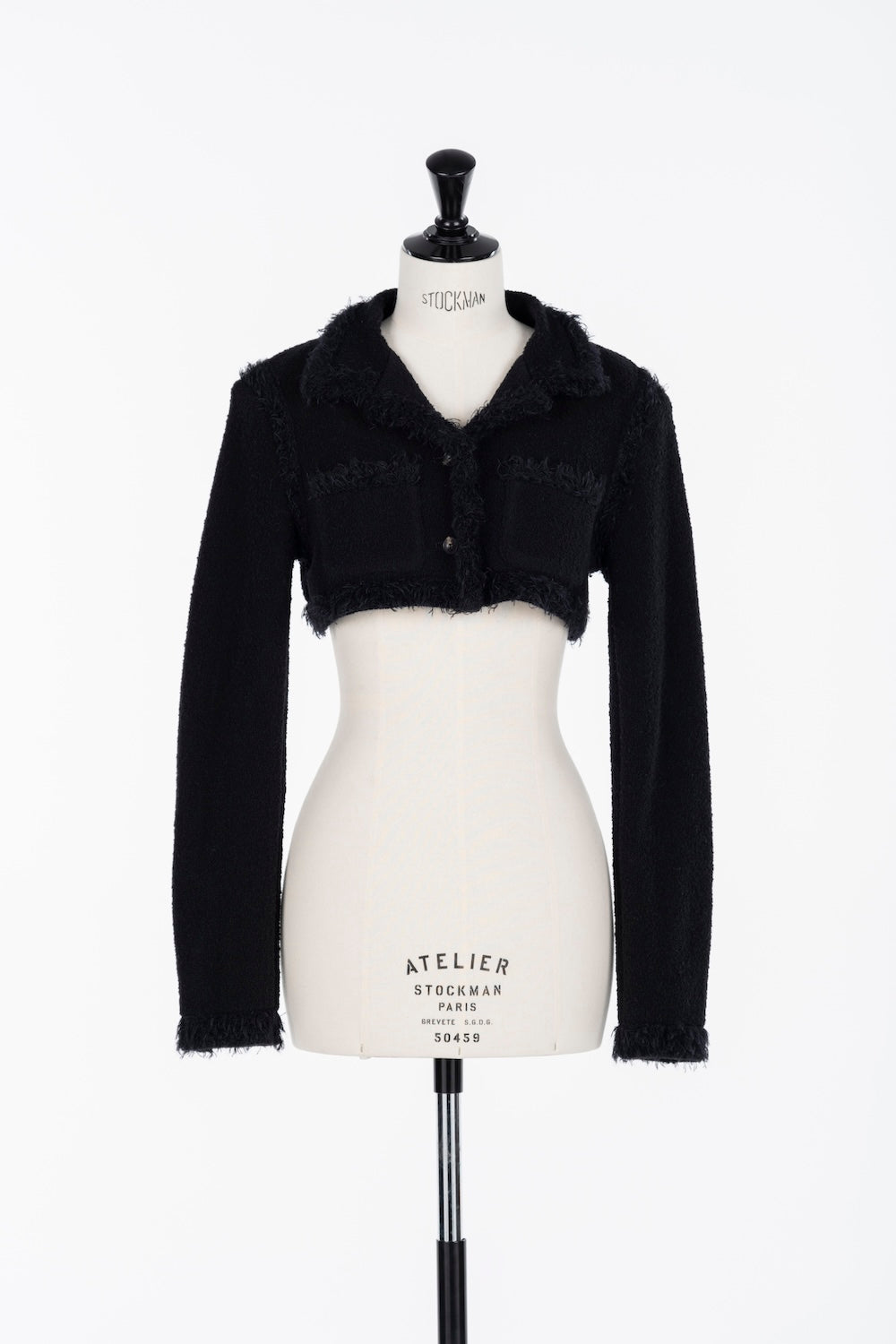 BOUCLE KNIT SHORT JACKET - FETICO