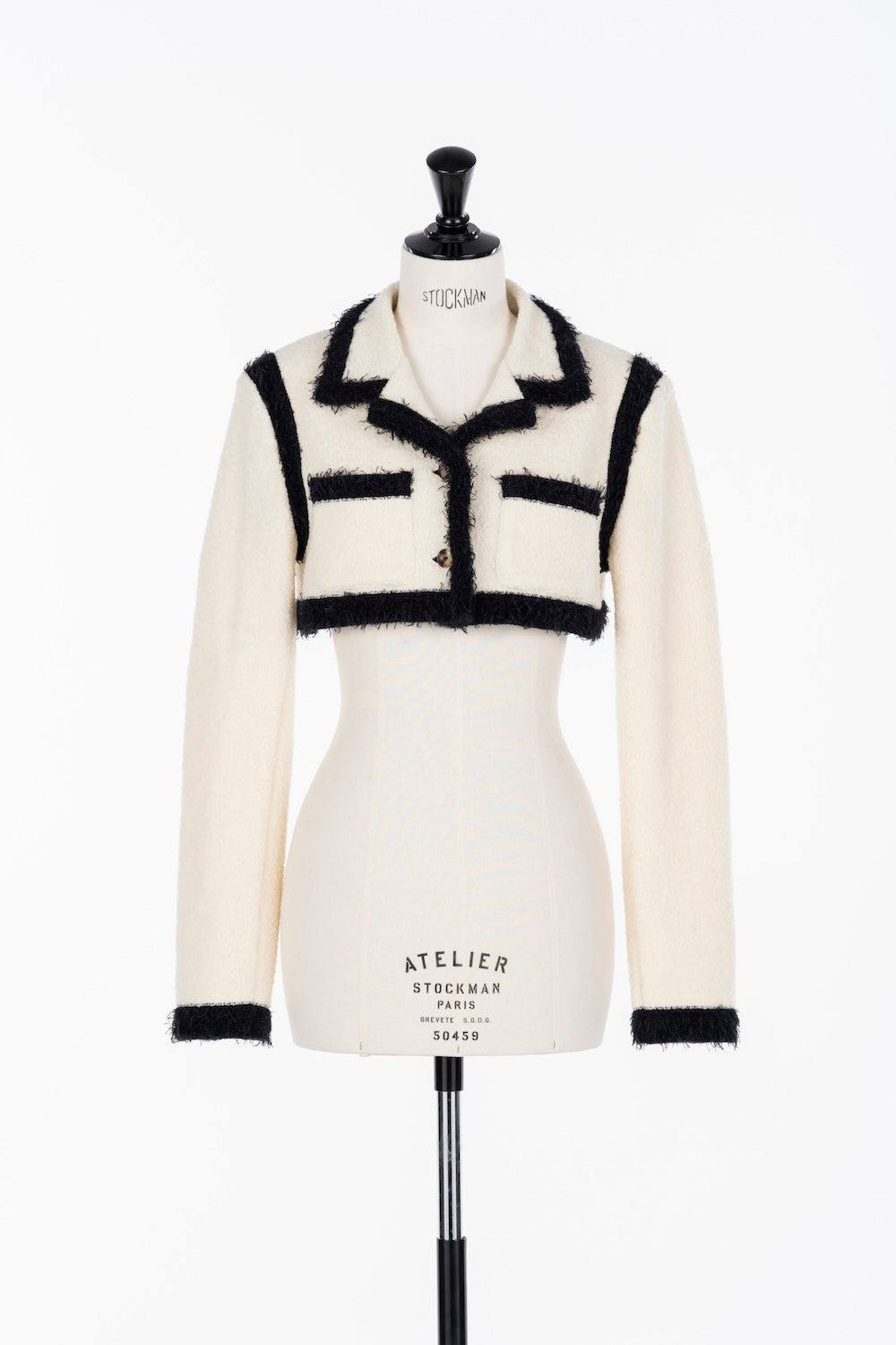 BOUCLE KNIT SHORT JACKET - FETICO