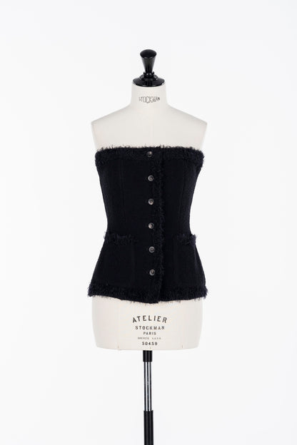 BOUCLE KNIT BUSTIER - FETICO