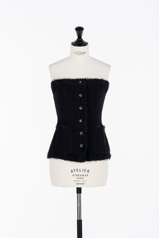 BOUCLE KNIT BUSTIER - FETICO