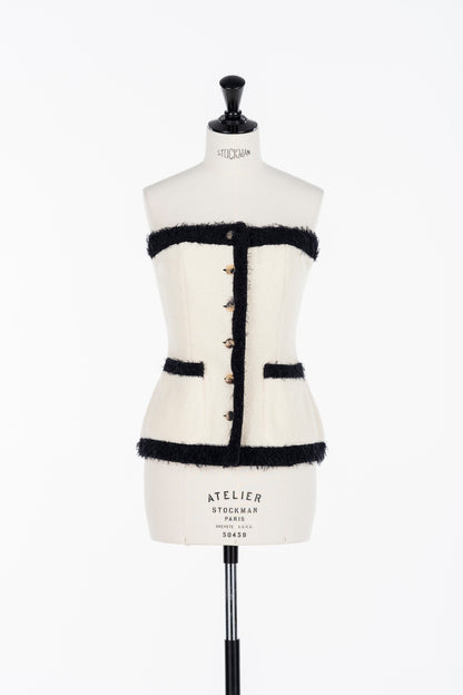 BOUCLE KNIT BUSTIER - FETICO