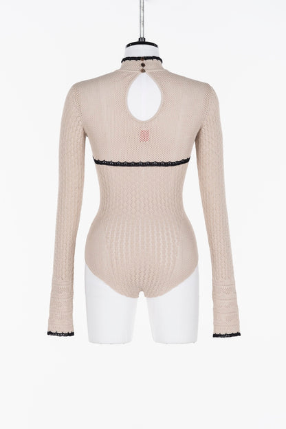 LACE KNIT BODYSUIT - FETICO