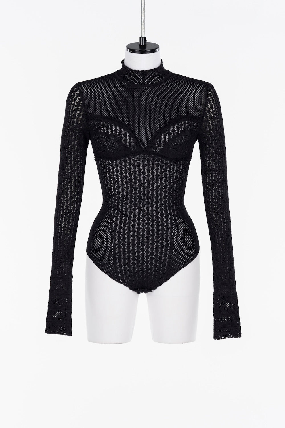 LACE KNIT BODYSUIT - FETICO