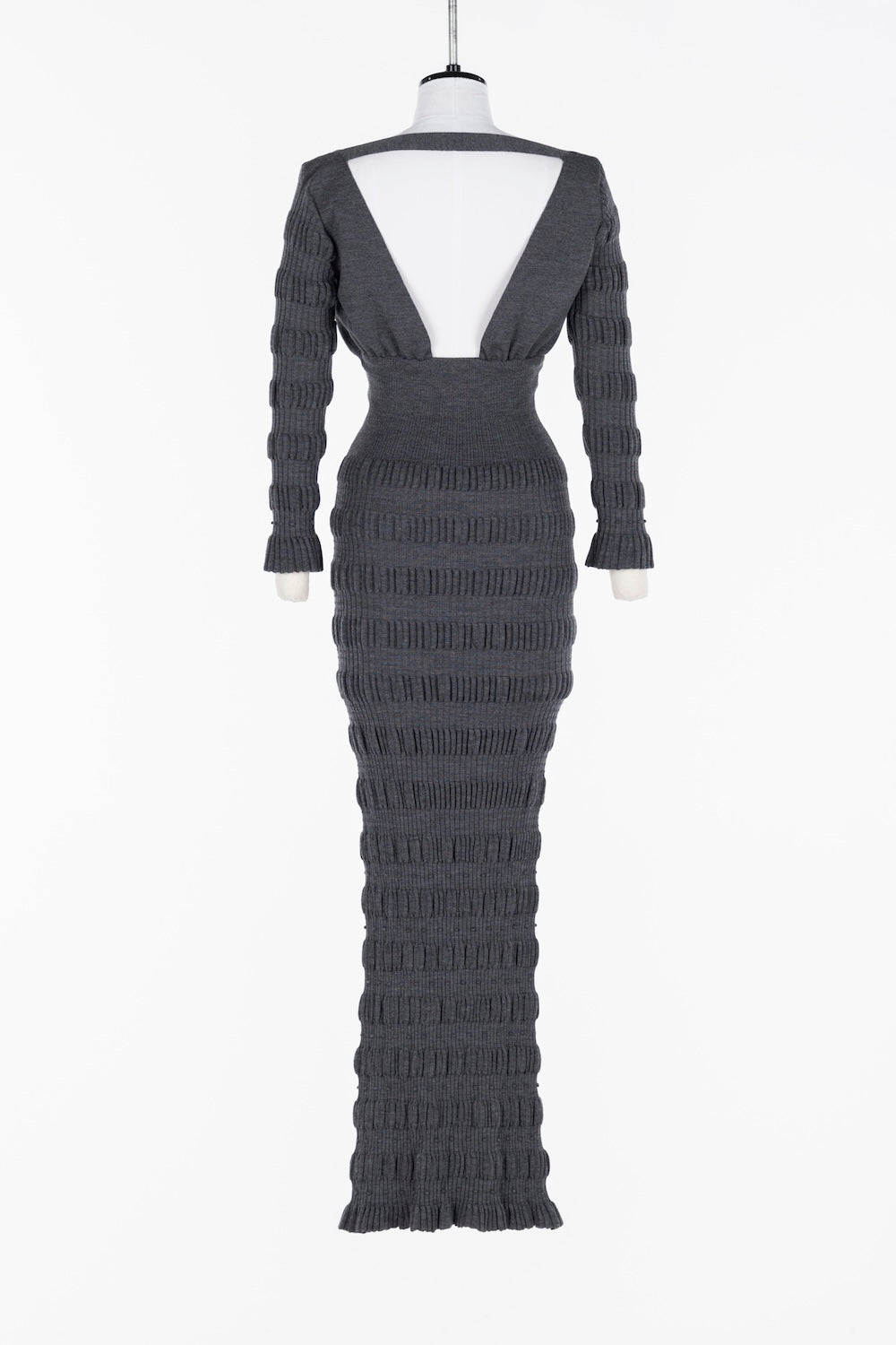 STRIPE KNIT LONG DRESS - FETICO