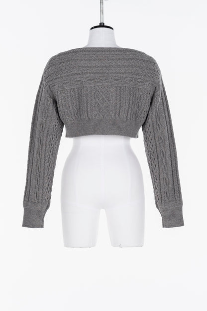 CABLE KNIT SHORT JUMPER - FETICO