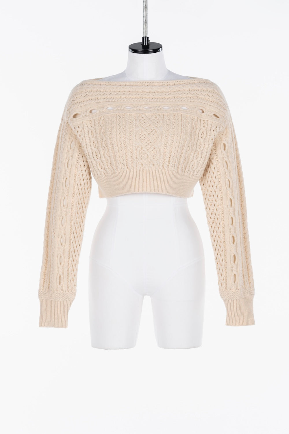 CABLE KNIT SHORT JUMPER - FETICO