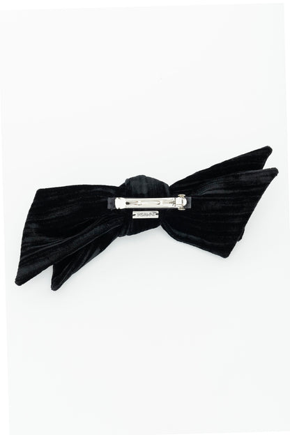 VELVET BOW HAIR CLIP - FETICO