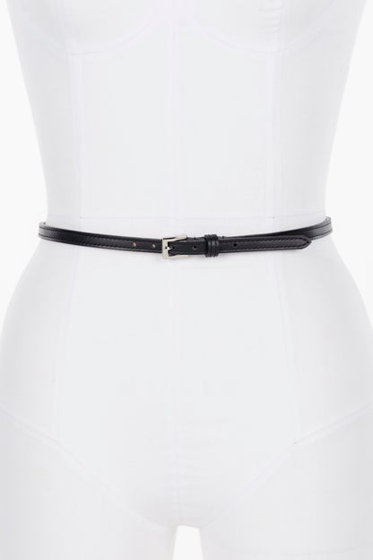LEATHER SKINNY CHOKER - FETICO