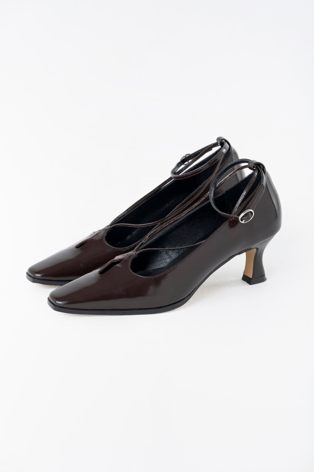 CUT OUT LEATHER HEELS - FETICO