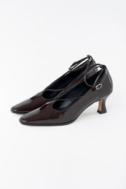 CUT OUT LEATHER HEELS - FETICO