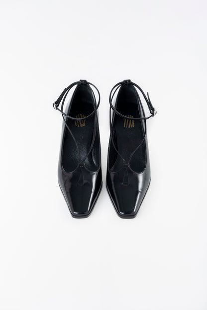 CUT OUT LEATHER HEELS - FETICO
