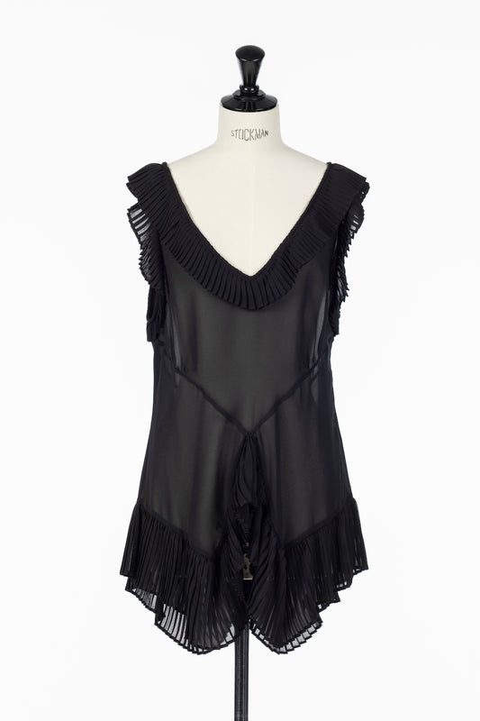 EMBROIDERED SHEER SHIRT - FETICO