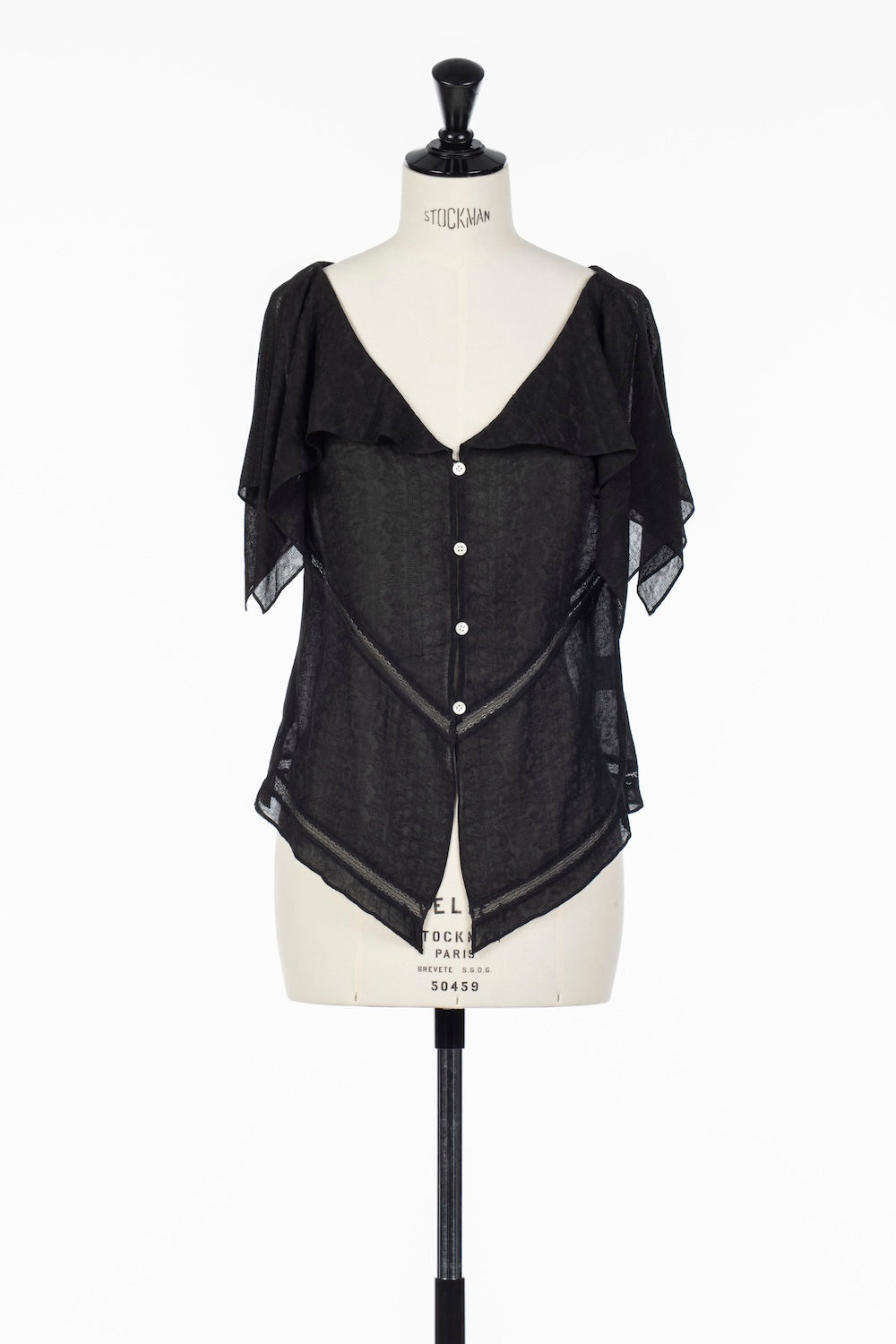 LACE JACQUARD TOP - FETICO