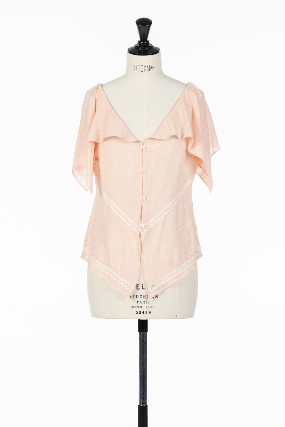 LACE JACQUARD TOP - FETICO