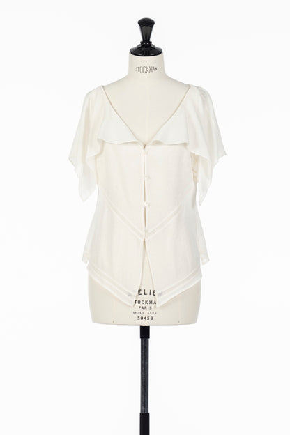 LACE JACQUARD TOP - FETICO