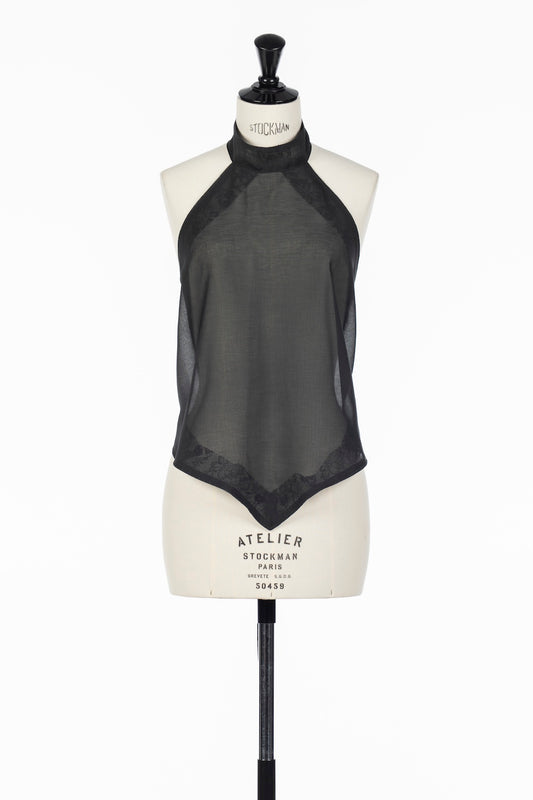 SHEER HALTER TOP - FETICO