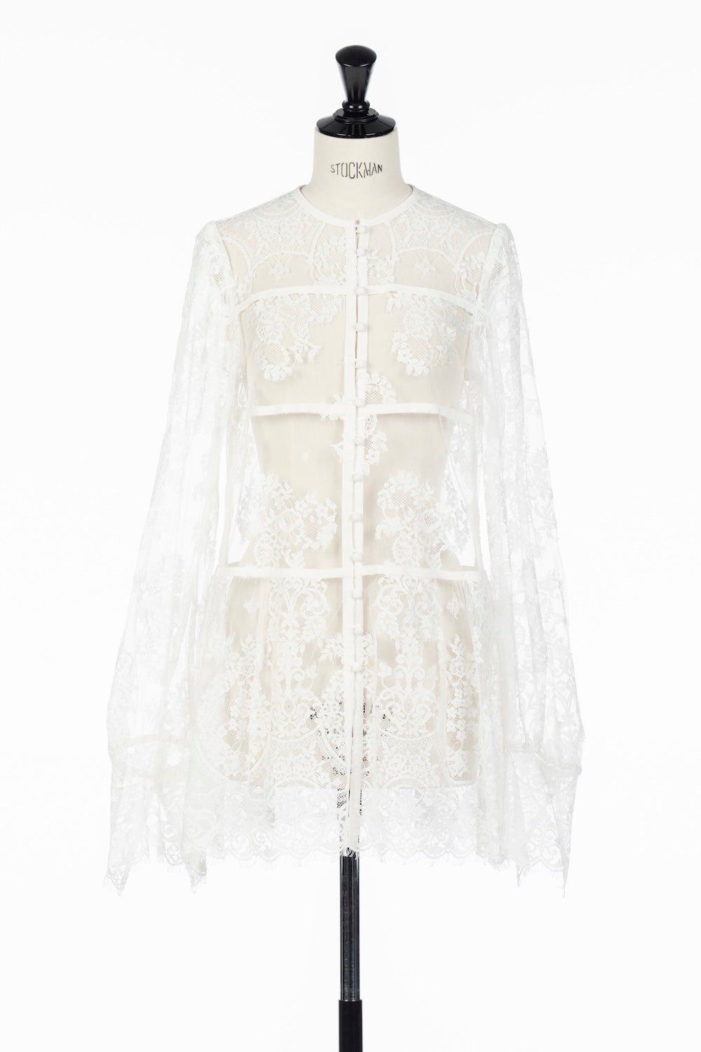 LACE GATHERED BLOUSE - FETICO