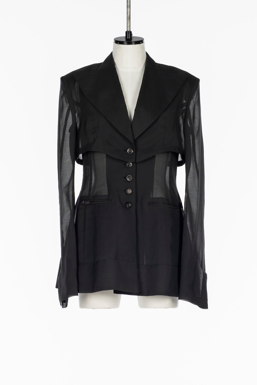 3WAY SHEER TAILORED JACKET - FETICO