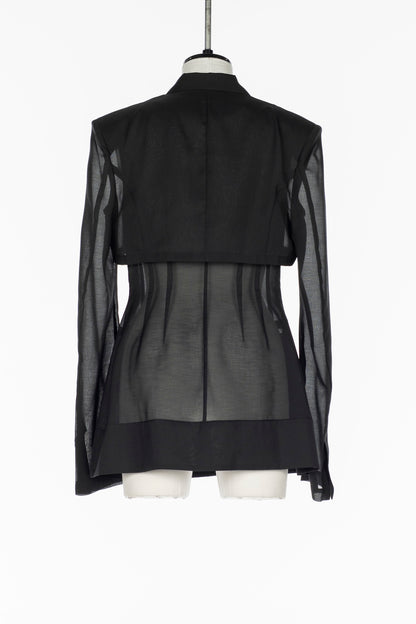 3WAY SHEER TAILORED JACKET - FETICO