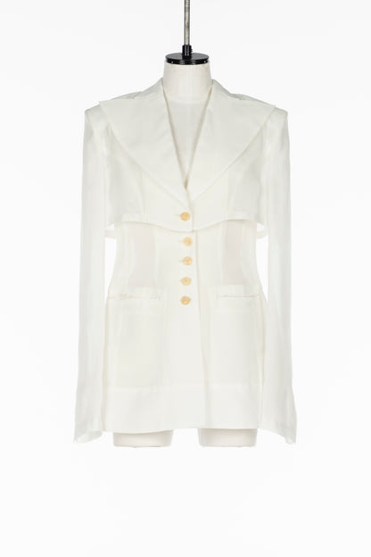 3WAY SHEER TAILORED JACKET - FETICO