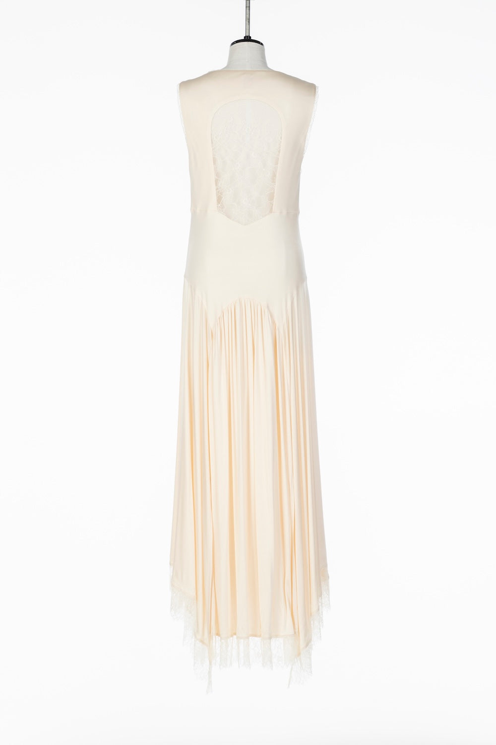 LACE PANELED JERSEY DRESS - FETICO