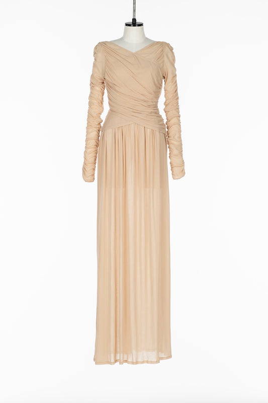 SHEER GATHERED DRESS - FETICO