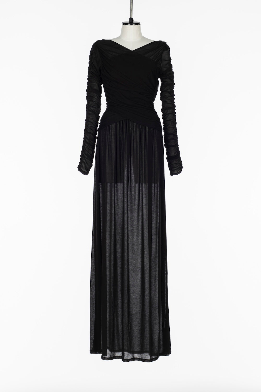 SHEER GATHERED DRESS - FETICO