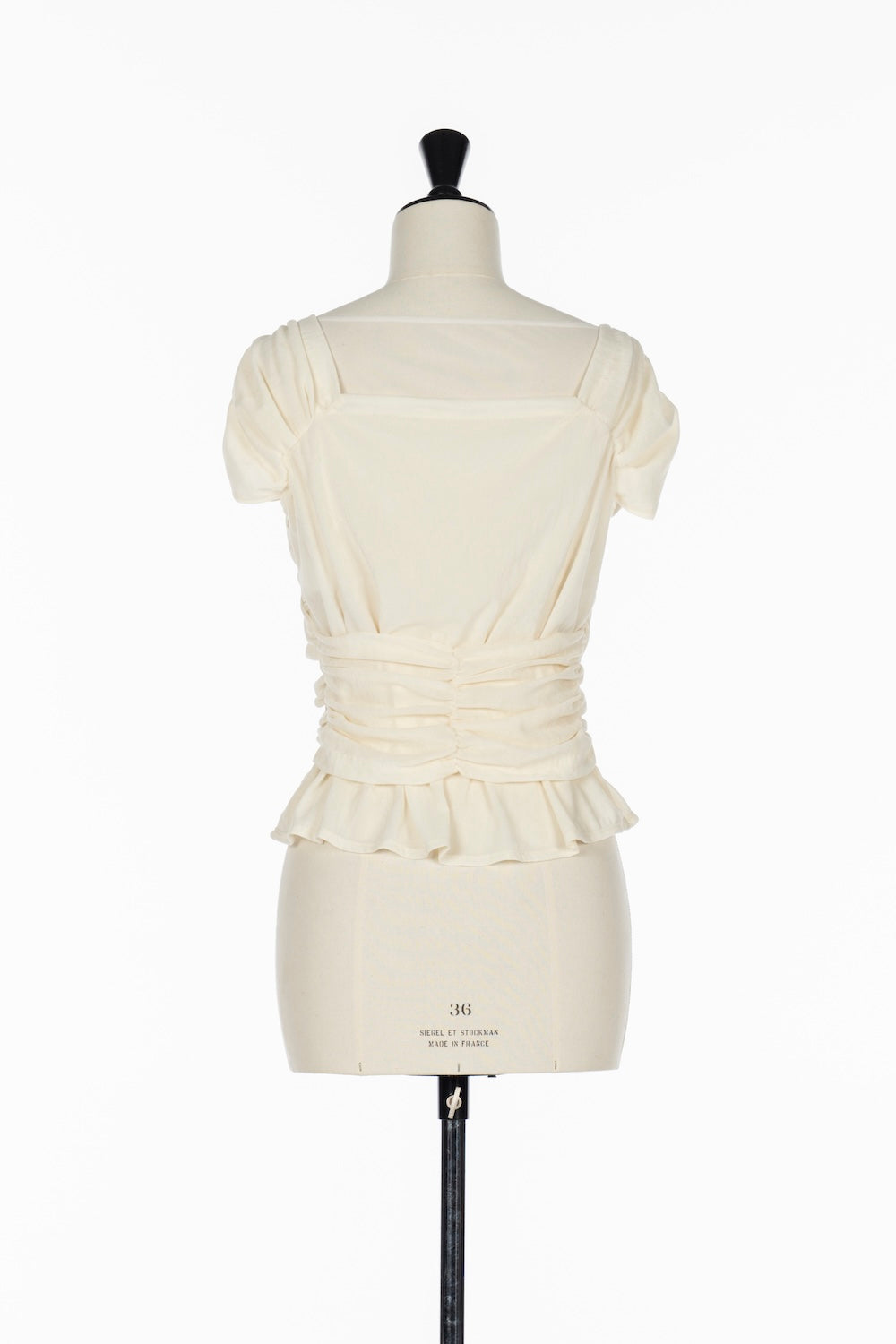 VELVET TULLE GATHERED TOP - FETICO