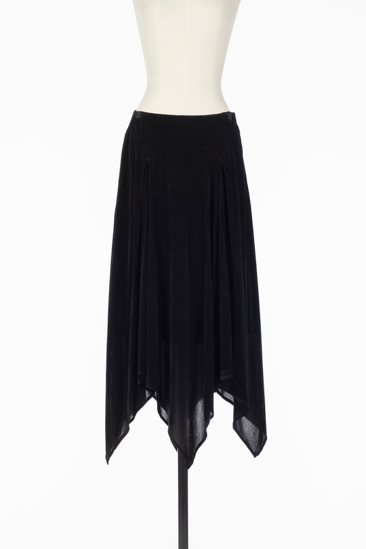 VELVET TULLE GATHERED SKIRT - FETICO