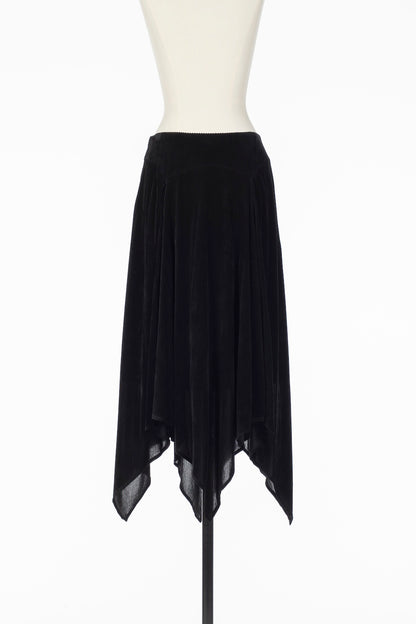 VELVET TULLE GATHERED SKIRT - FETICO