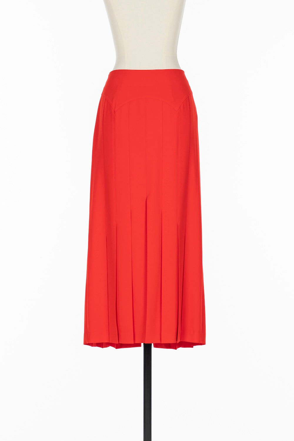 PLEATED EMBROIDERED SLIT SKIRT - FETICO