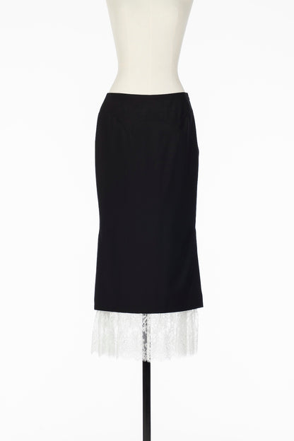 PLEATS PANELED SKIRT - FETICO