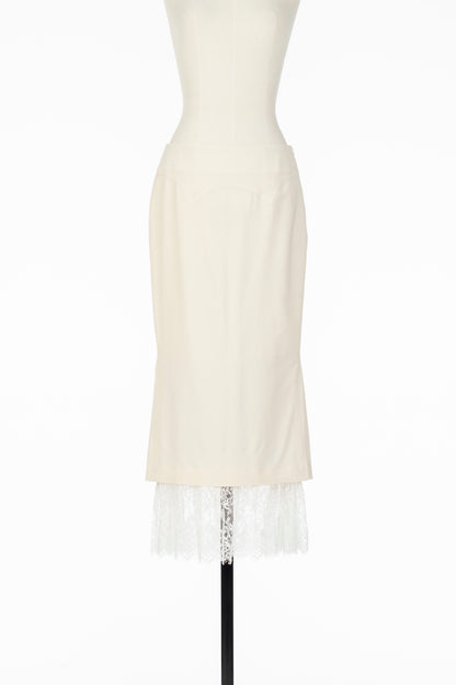 PLEATS PANELED SKIRT - FETICO