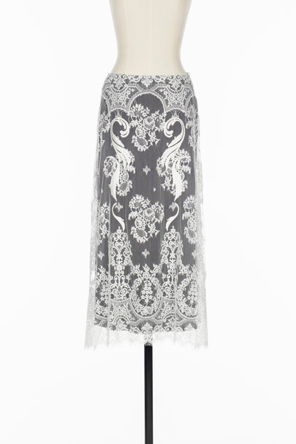 EMBROIDERED LACE SKIRT - FETICO