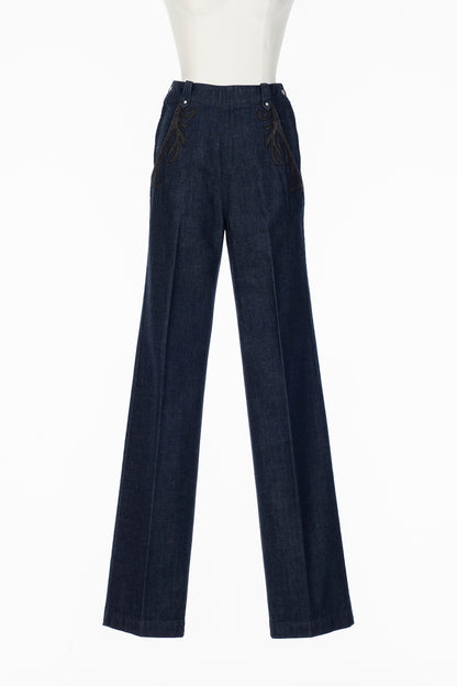 ORGANIC COTTON HIGH WAISTED JEANS - FETICO