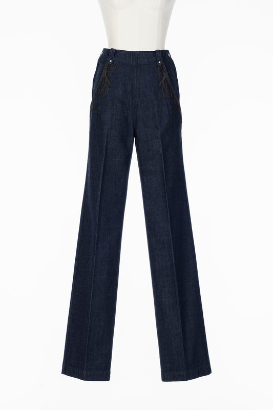 ORGANIC COTTON HIGH WAISTED JEANS - FETICO