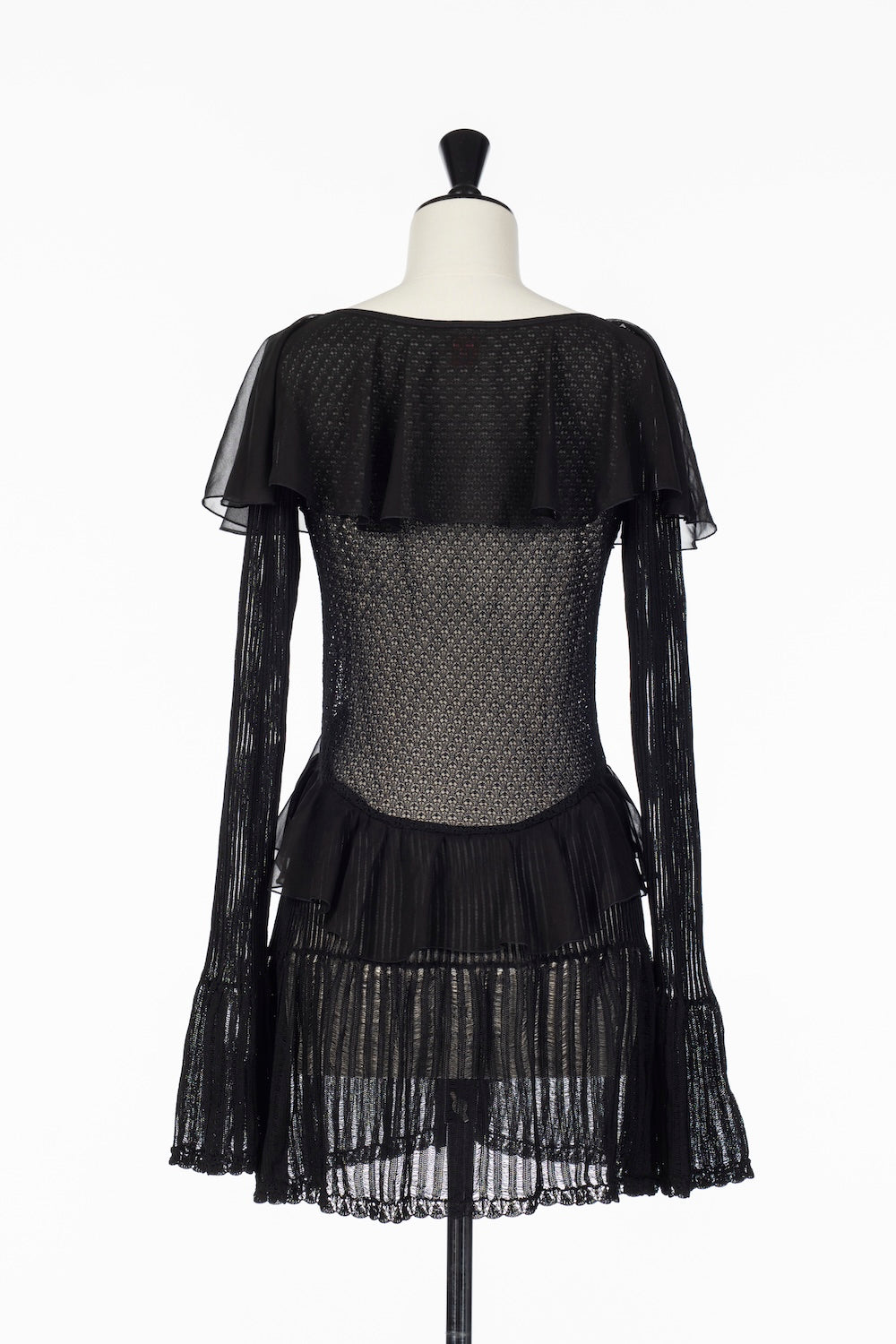 LACE KNIT LONGLINE CARDIGAN - FETICO