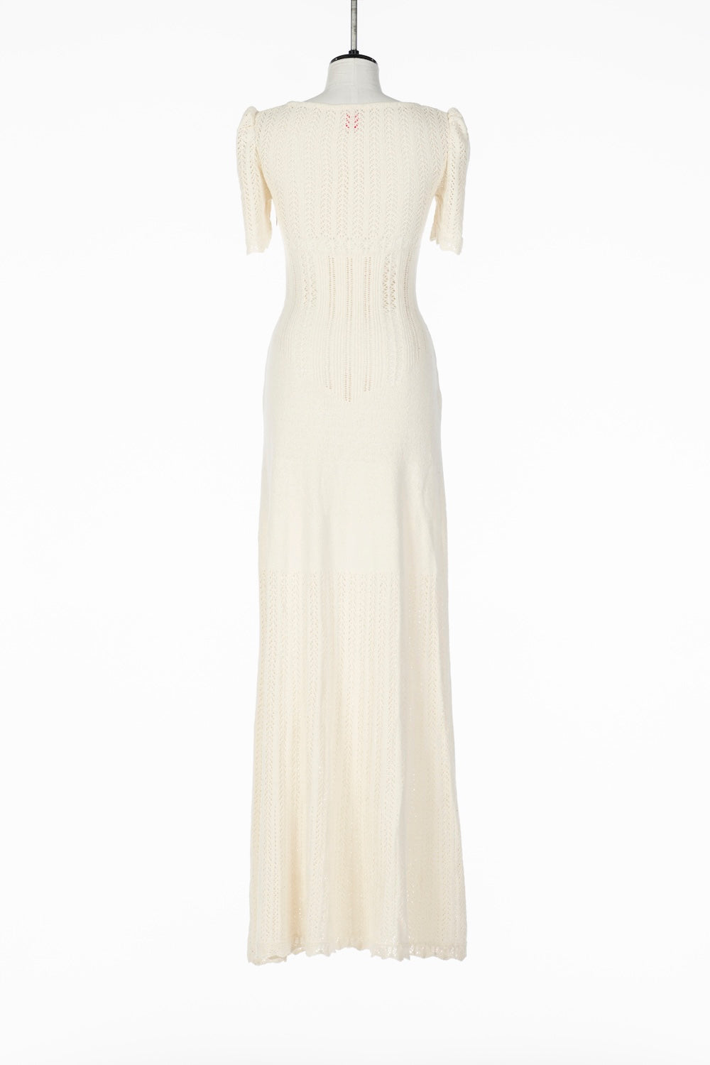 BOUCLÉ KNIT LACE MAXI DRESS - FETICO