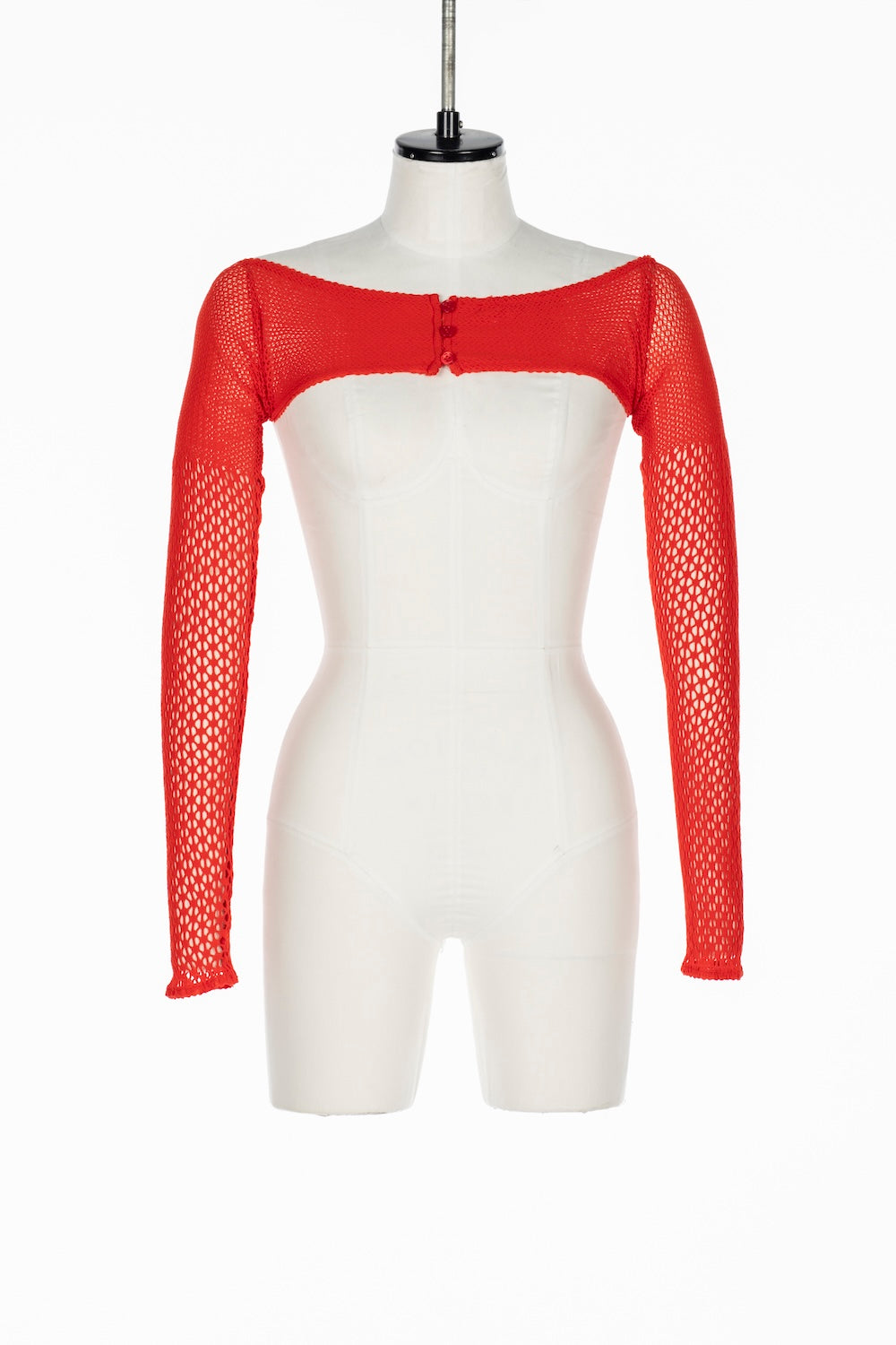 RASCHEL LACE KNIT CROPPED BOLERO - FETICO