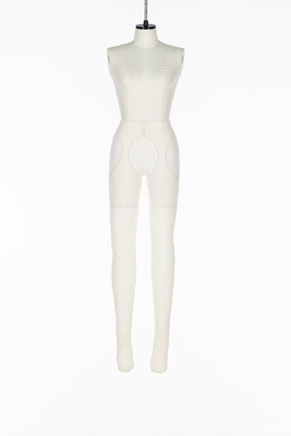 RASCHEL LACE KNIT TIGHTS - FETICO