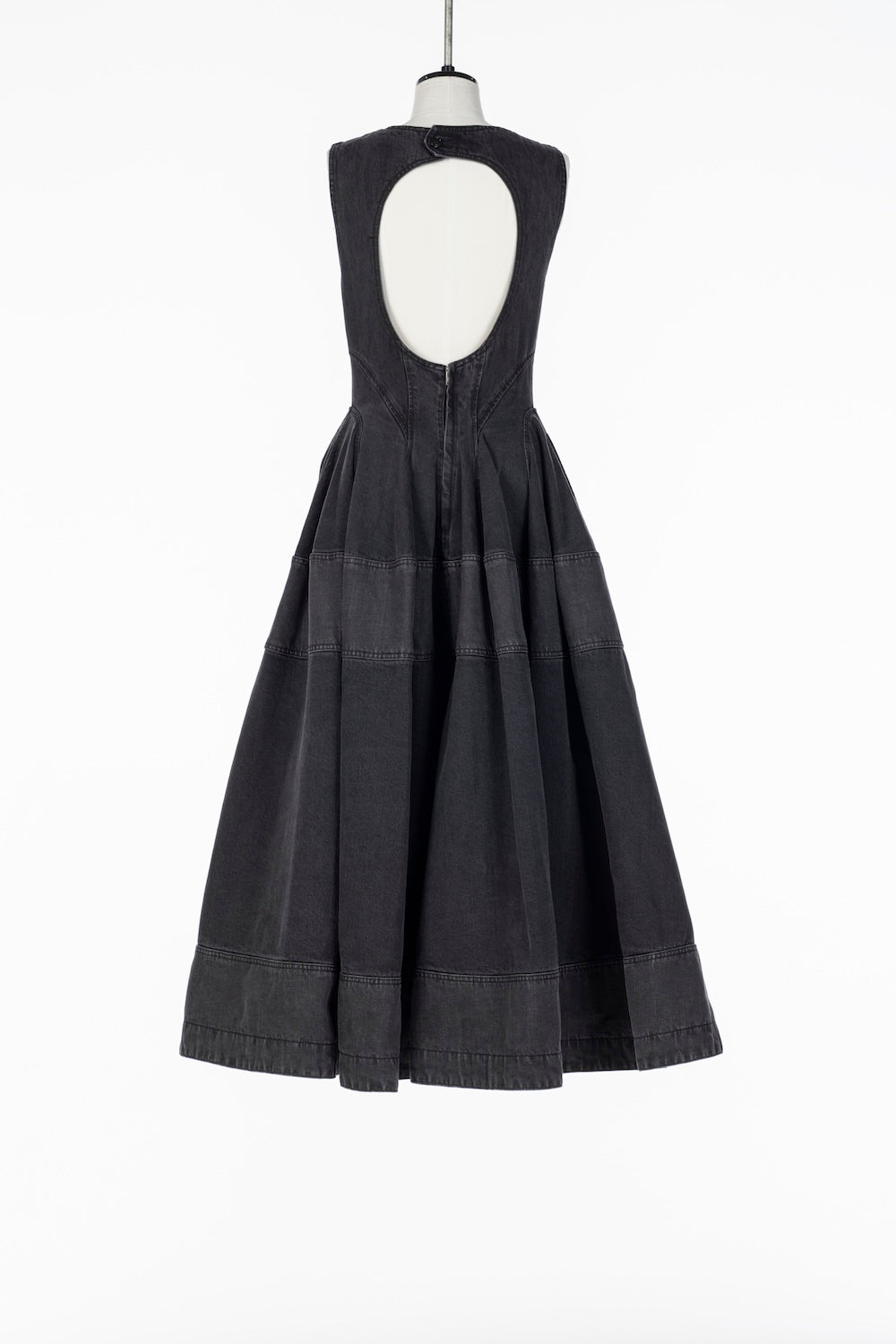 ORGANIC COTTON PANELED DENIM DRESS - FETICO
