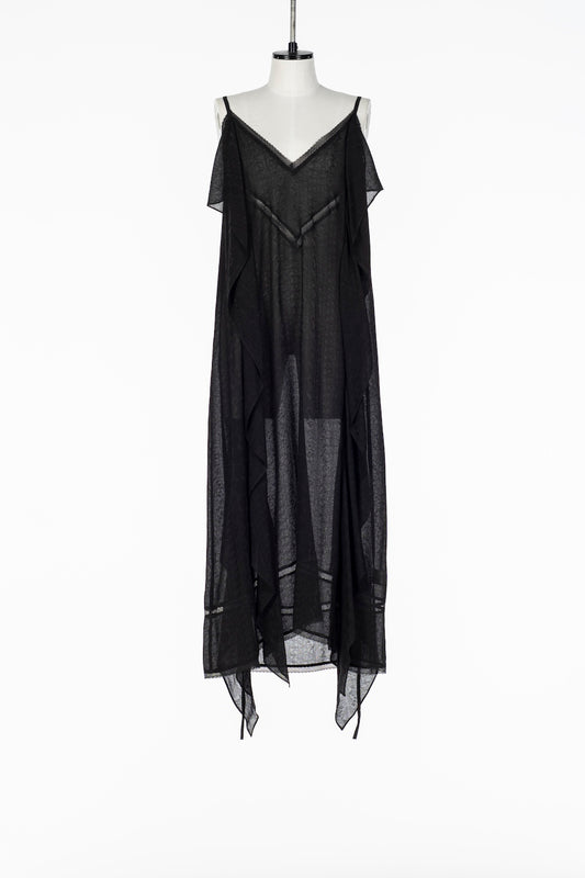 LACE JACQUARD CAMI DRESS - FETICO