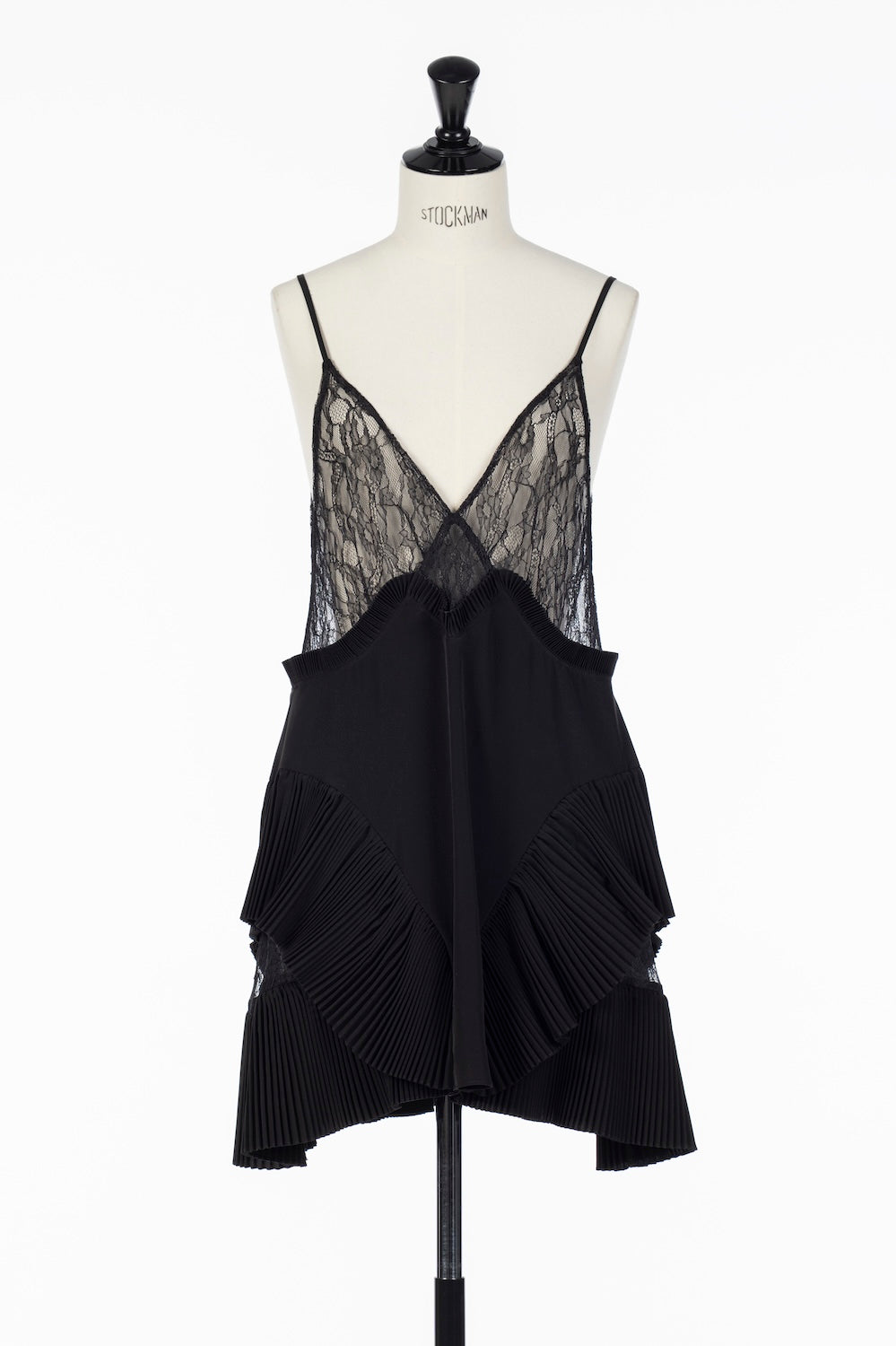 PLEATED MINI SLIP DRESS - FETICO